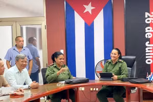 Vista de la reunión. (Foto: Embajada de Vietnam en Cuba)