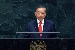[Foto] Máximo dirigente vietnamita interviene en Debate General de la Asamblea General de la ONU