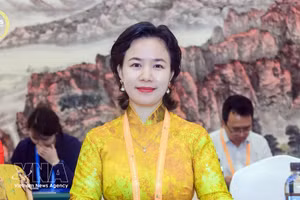 La profesora y doctora Phan Thi Tra My, presidenta de la Asociación de Empresas Vietnamitas en China. (Foto: VNA)