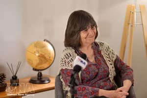Patricia Abarzúa Muñoz, presidenta del Instituto Cultural de Amistad Chile-Vietnam (Foto: VNA)