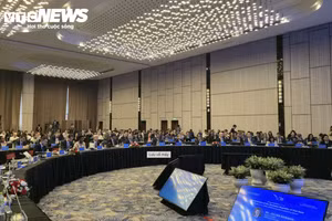 En la mesa redonda. (Foto: VNA) 