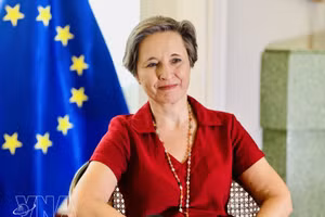 La embajadora de Polonia en Vietnam, Joanna Skoczek. (Foto: VNA)