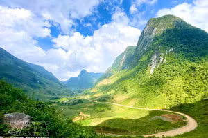 El valle de Xuan Truong está situado dentro del Geoparque Mundial Non Nuoc Cao Bang de la Unesco. (Foto: VNA)
