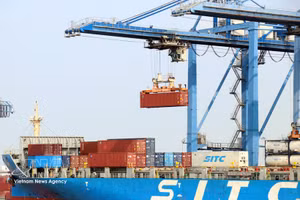 Los puertos de Ciudad Ho Chi Minh siempre están llenos de actividad, con barcos cargando y descargando mercancías. (Foto: VNA)