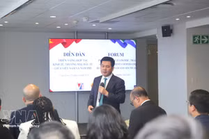El vicepresidente de la Asamblea Nacional de Vietnam, Nguyen Hong Dien, responde a las preguntas de los delegados. (Foto: VNA)