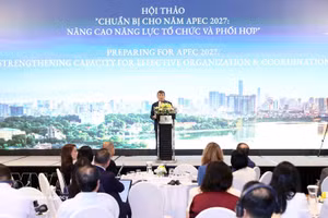 El viceministro permanente de Relaciones Exteriores de Vietnam, Nguyen Minh Vu, habla en el evento. (Foto: VNA)