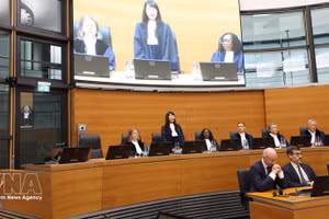 La jueza vietnamita Nguyen Thi Lan Anh presta juramento en el ITLOS, en Hamburgo. (Foto: VNA)