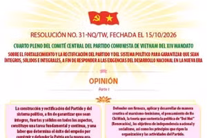 Resolución No. 31-NQ/TW: Fortalecimiento del Partido y del sistema político (parte 1)