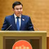 El ministro de Industria y Comercio, Le Manh Hung, habla en el debate. (Foto: Nhan Dan)