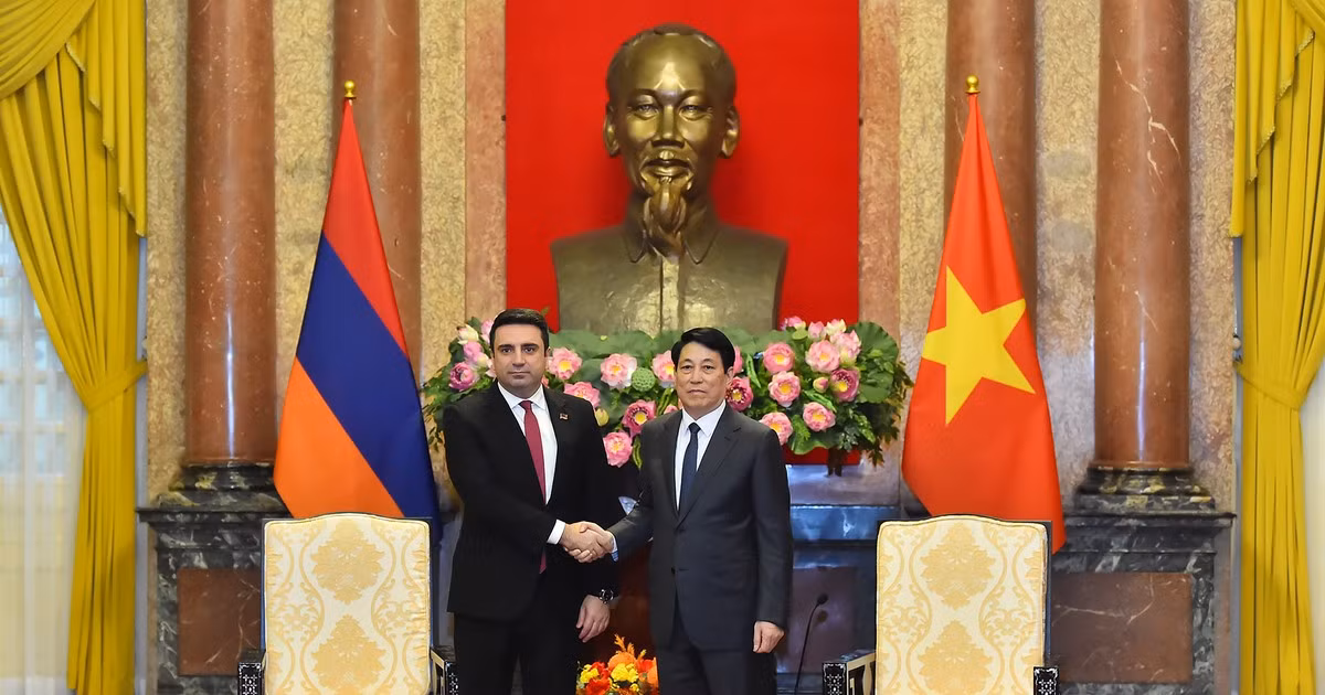 [Foto] Presidente vietnamita recibe al titular de la Asamblea Nacional de Armenia