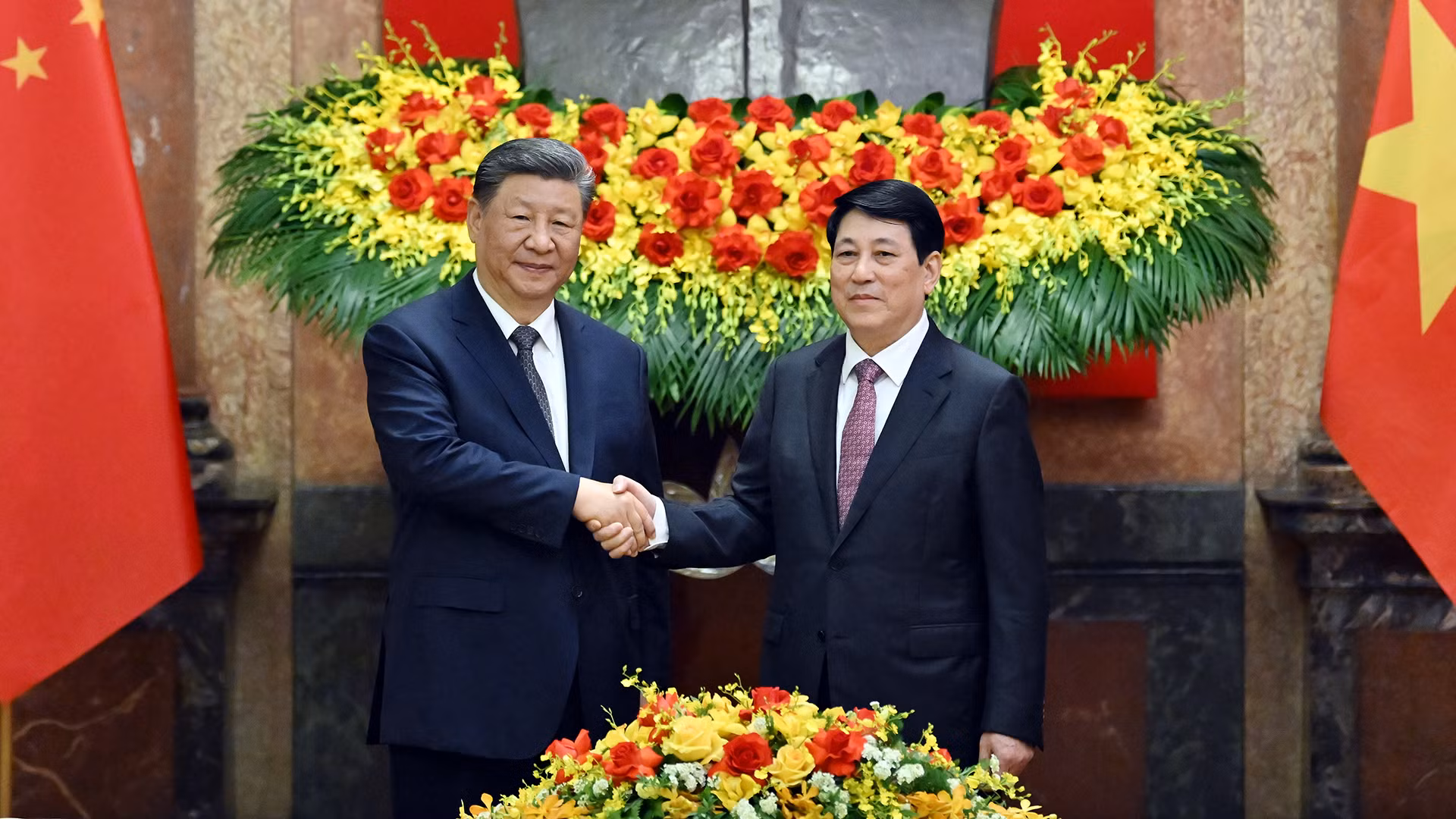 [Foto] Presidente vietnamita sostiene conversaciones con máximo líder chino