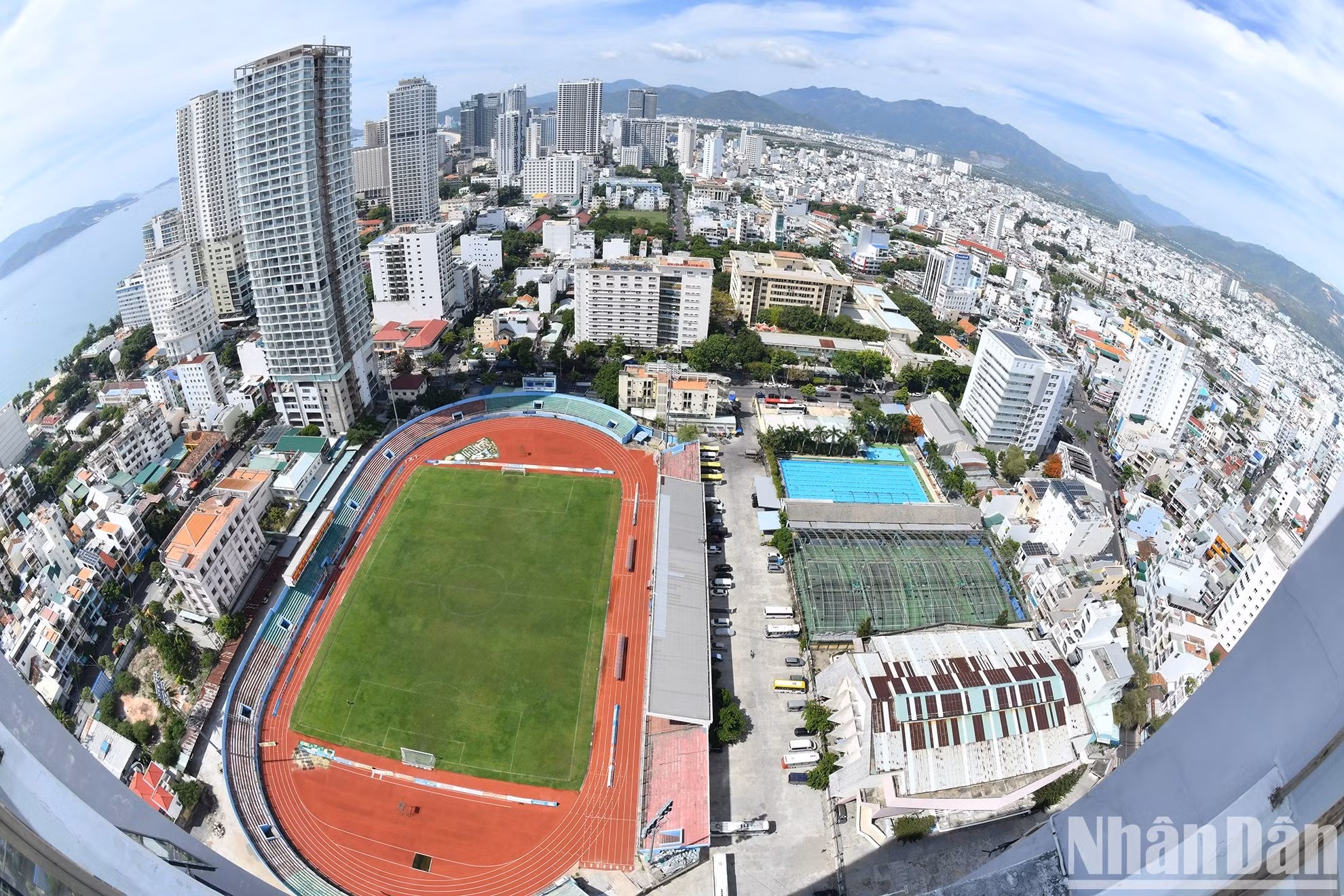 Áreas de competición deportiva en la ciudad de Nha Trang.