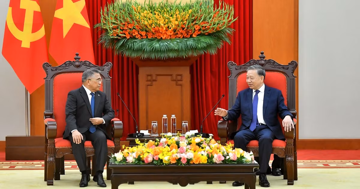 [Foto] Líder partidista vietnamita recibe al embajador filipino