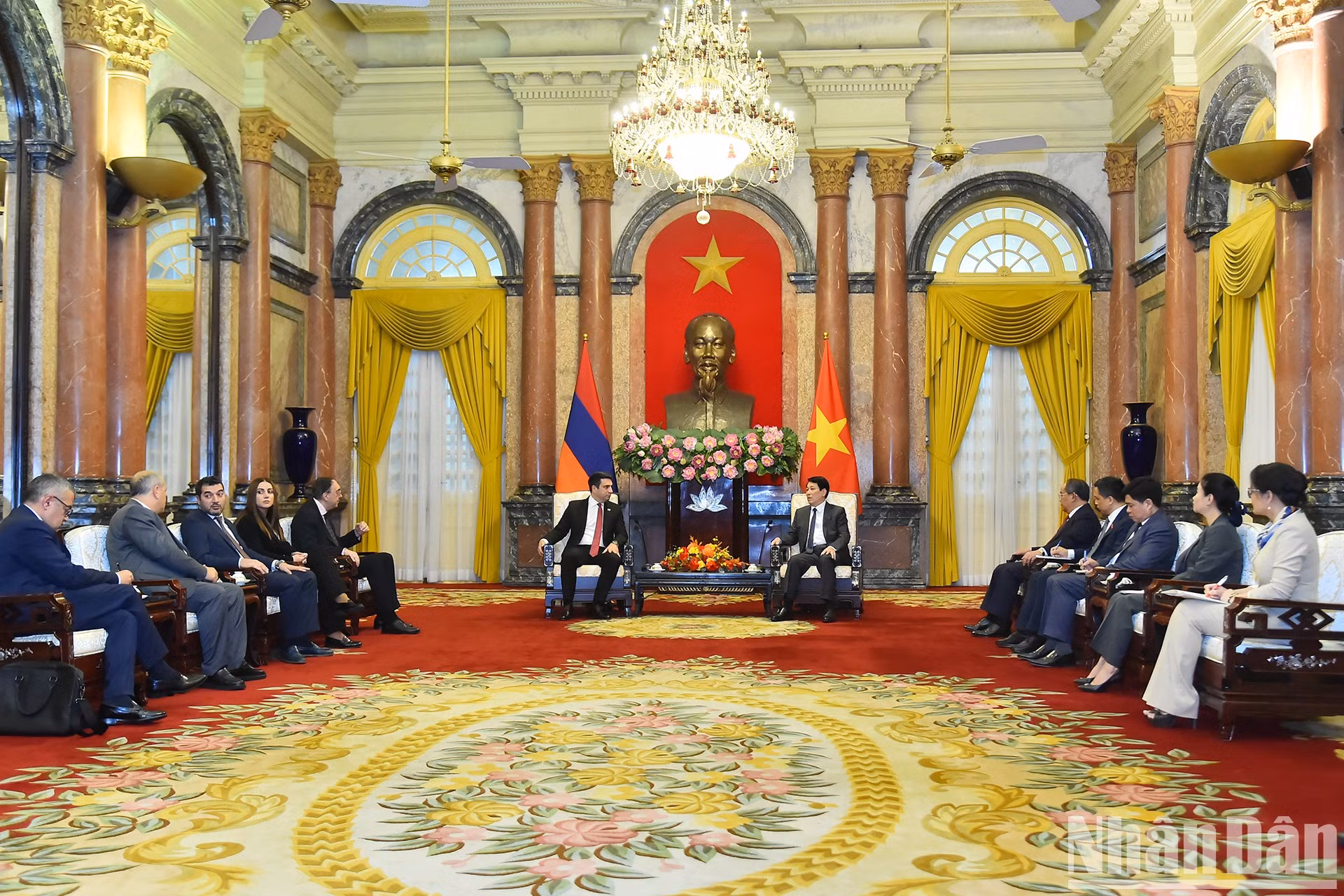 Escena de la recepción.