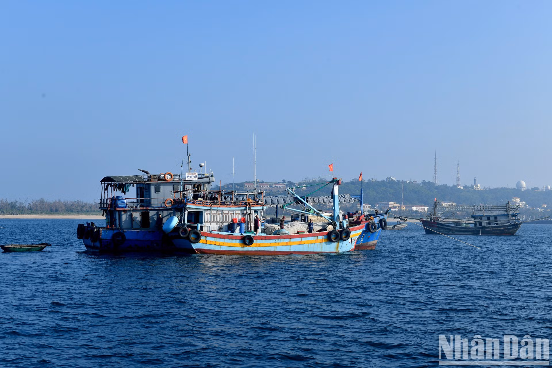 Actividad pesquera en la isla.