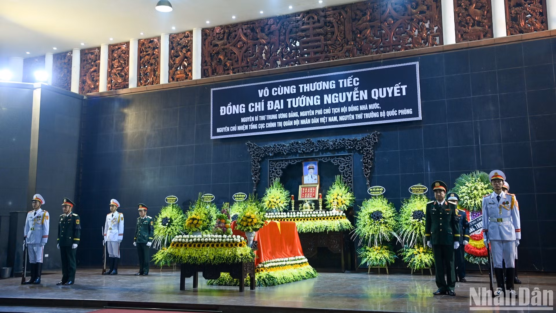[Foto] Ceremonias fúnebres por el general Nguyen Quyet ảnh 1