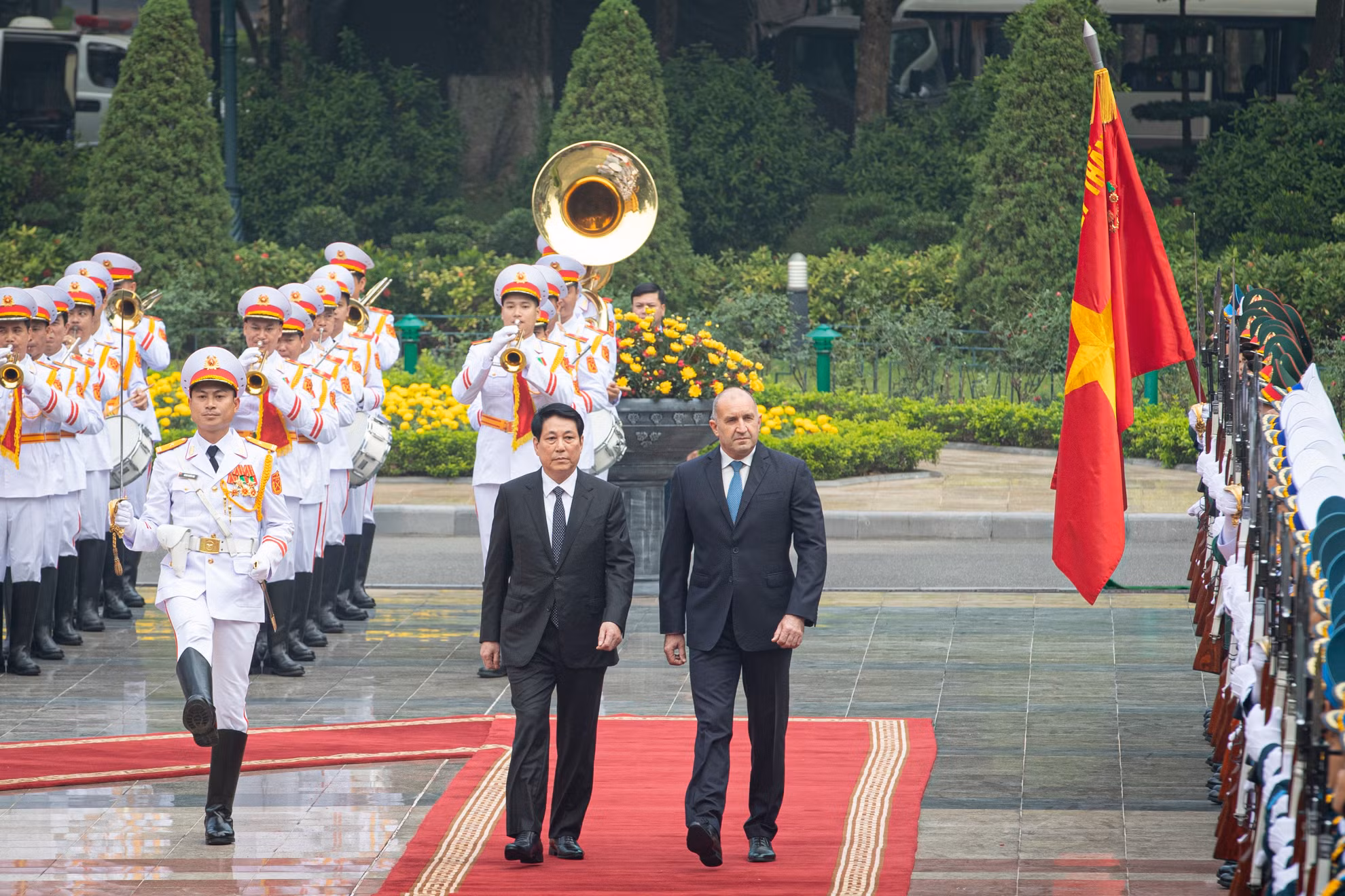 [Foto] Presidente vietnamita preside acto de bienvenida a su homólogo búlgaro