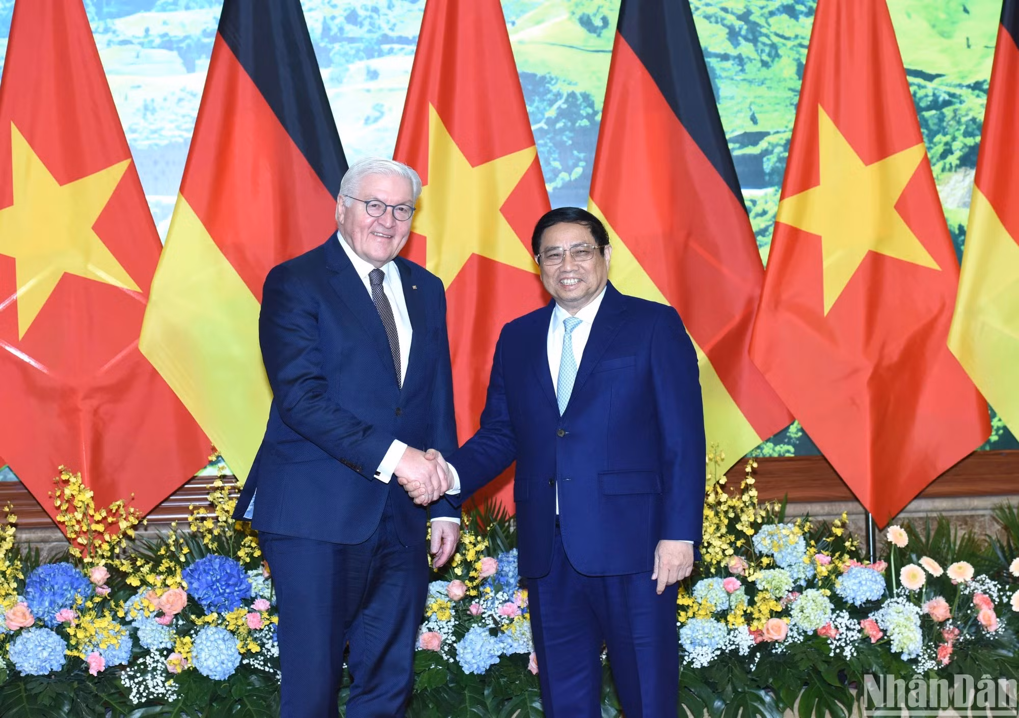 [Foto] Primer ministro vietnamita se reúne con el presidente de Alemania