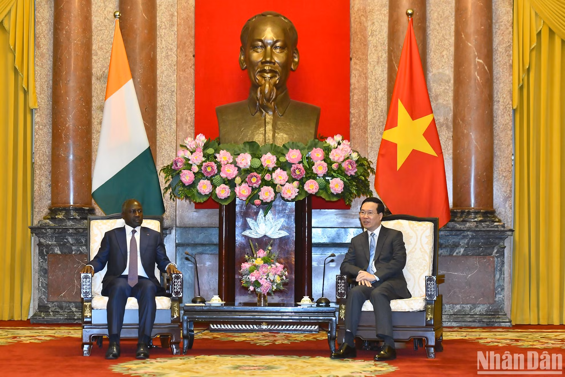 Presidente vietnamita recibe al máximo dirigente legislativo marfileño 