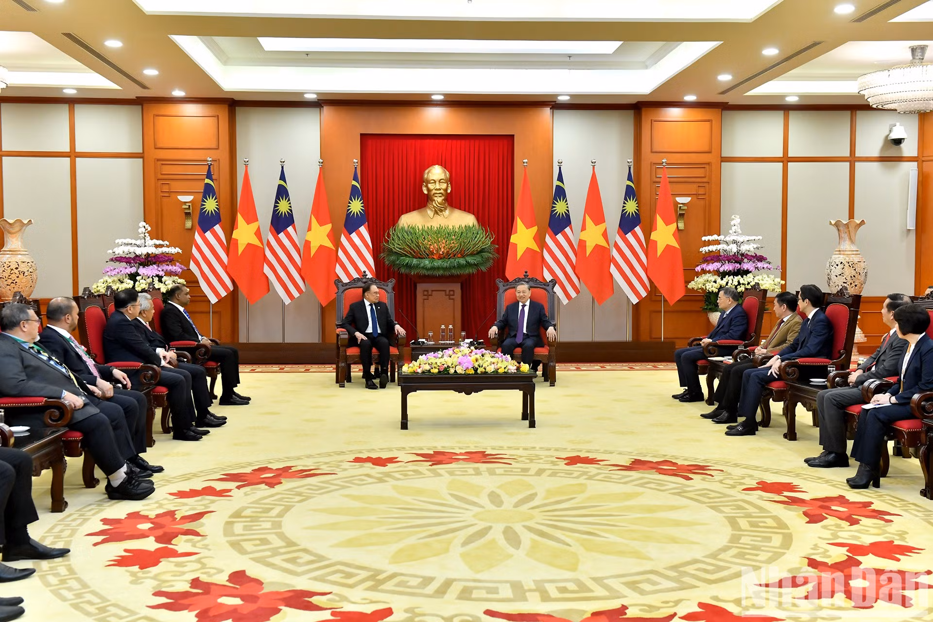 Escena de la recepción.