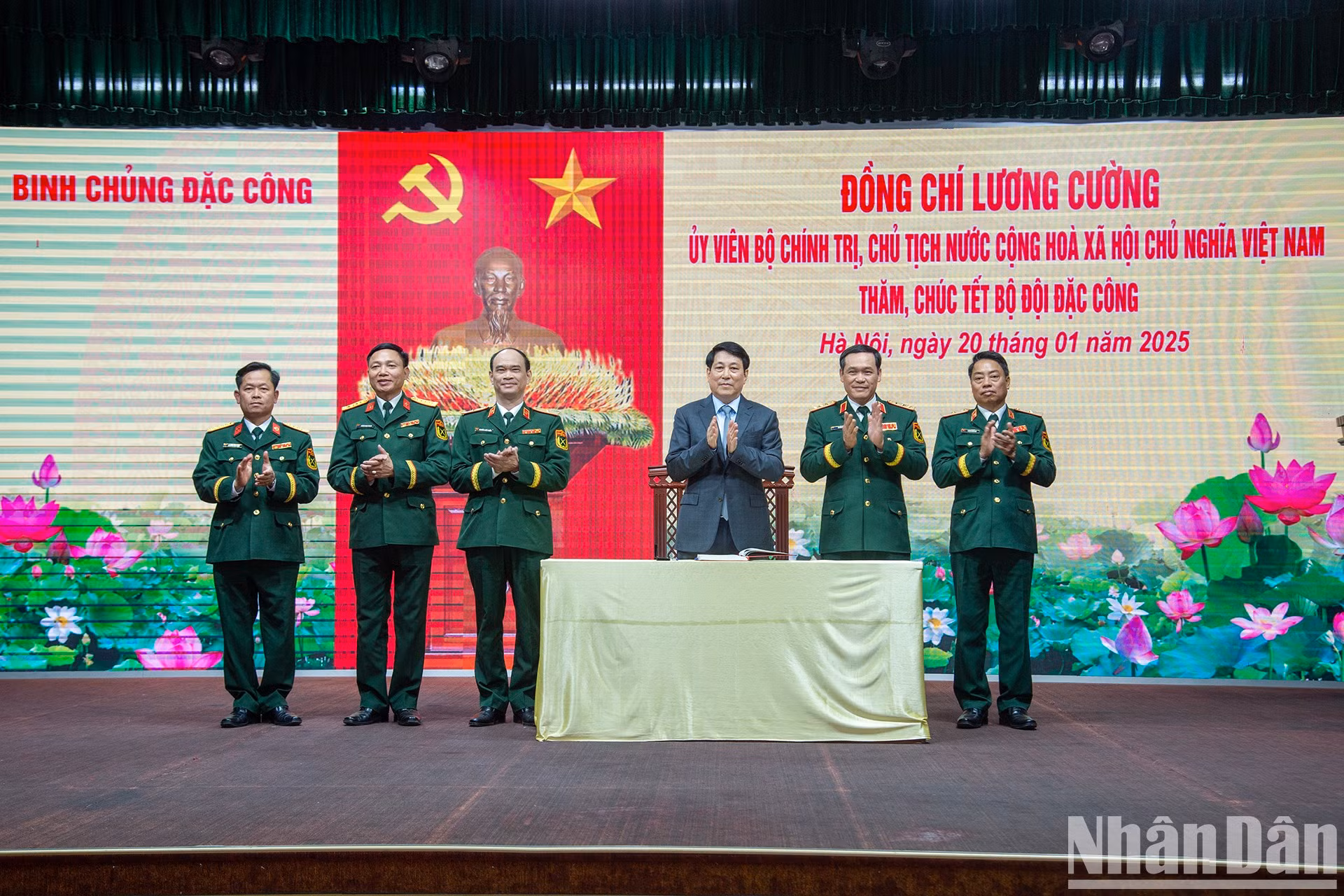 El presidente Luong Cuong en el evento. El presidente Luong Cuong en el evento.
