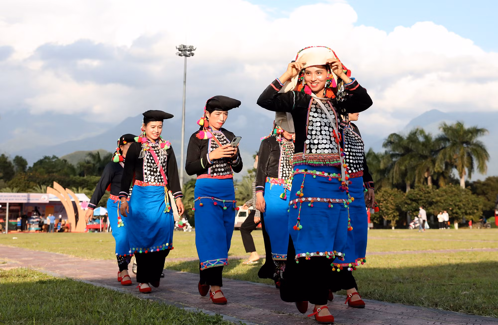 Chicas de Si La en el festival.