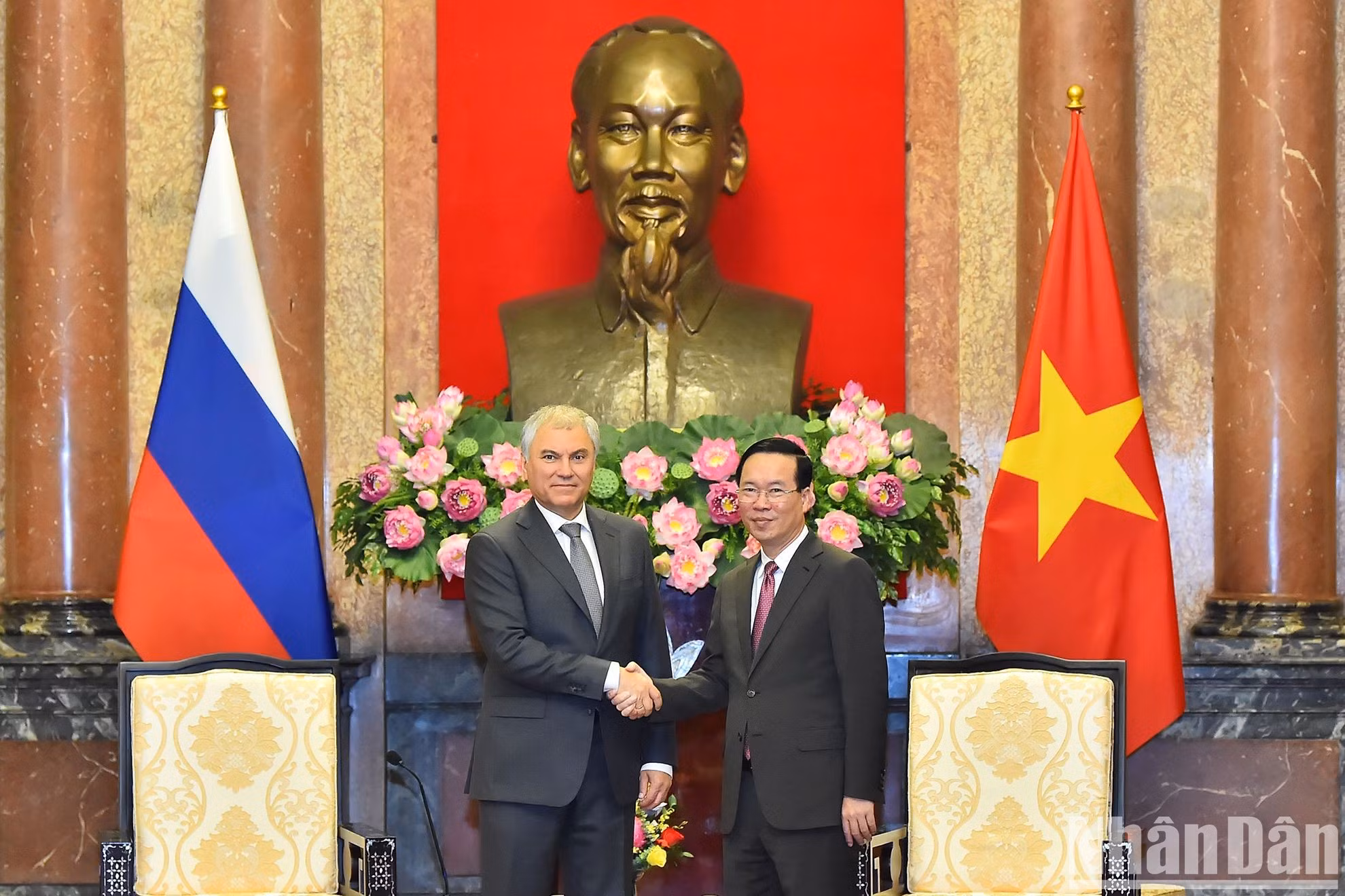 [Foto] Presidente vietnamita recibe a titular de Duma Estatal de Rusia