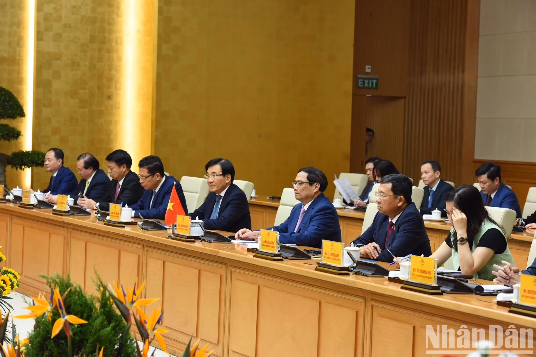 Asistentes vietnamita al evento.