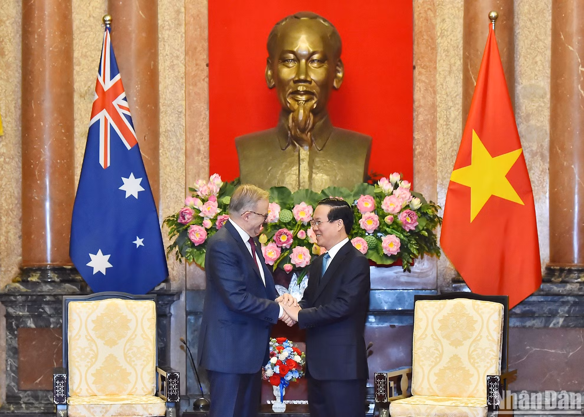 Presidente de Vietnam recibe al primer ministro australiano 