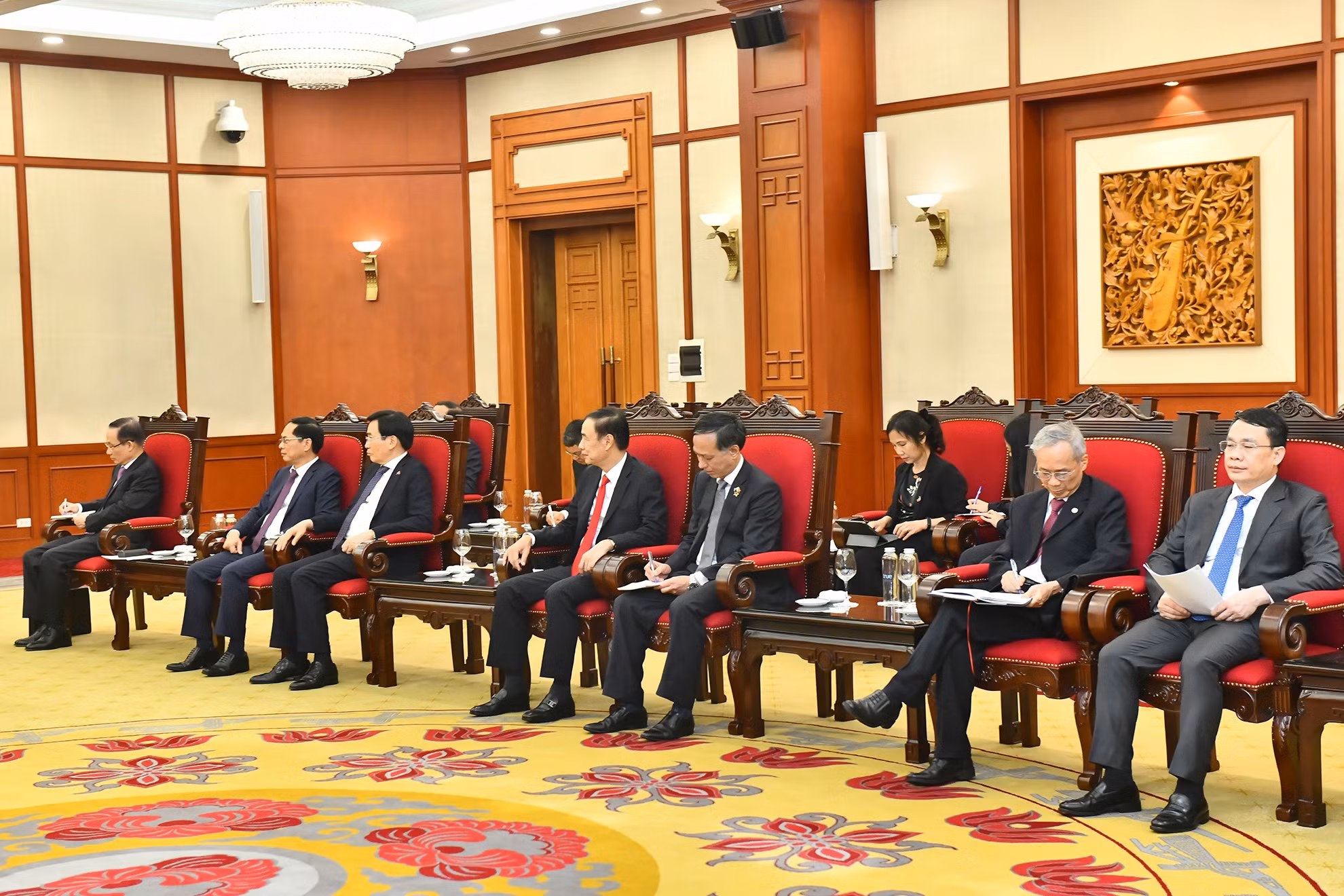 Delegados vietnamitas en el evento.