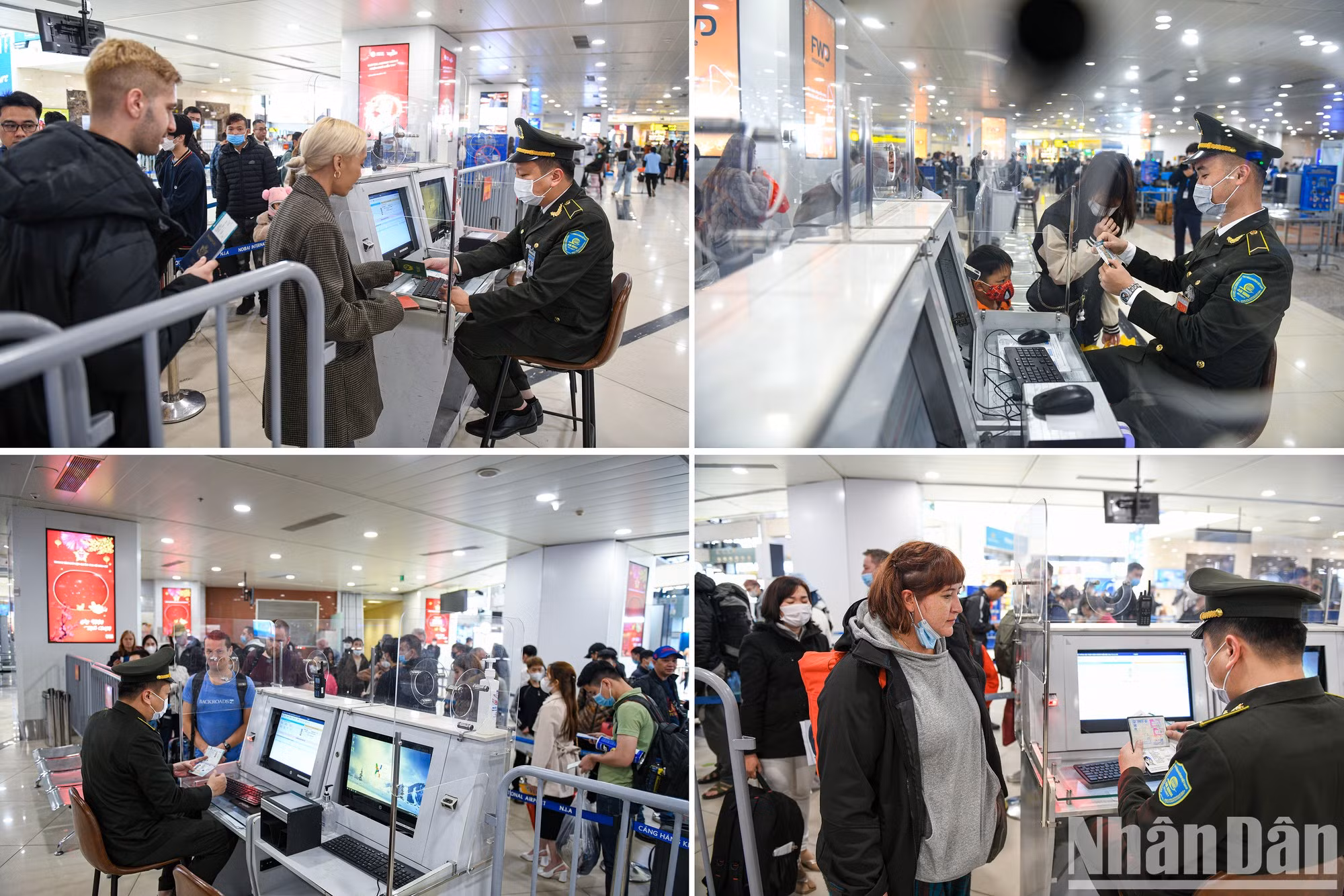 Las fuerzas de seguridad tienen que trabajar más duros debido al aumento de los pasajeros.
