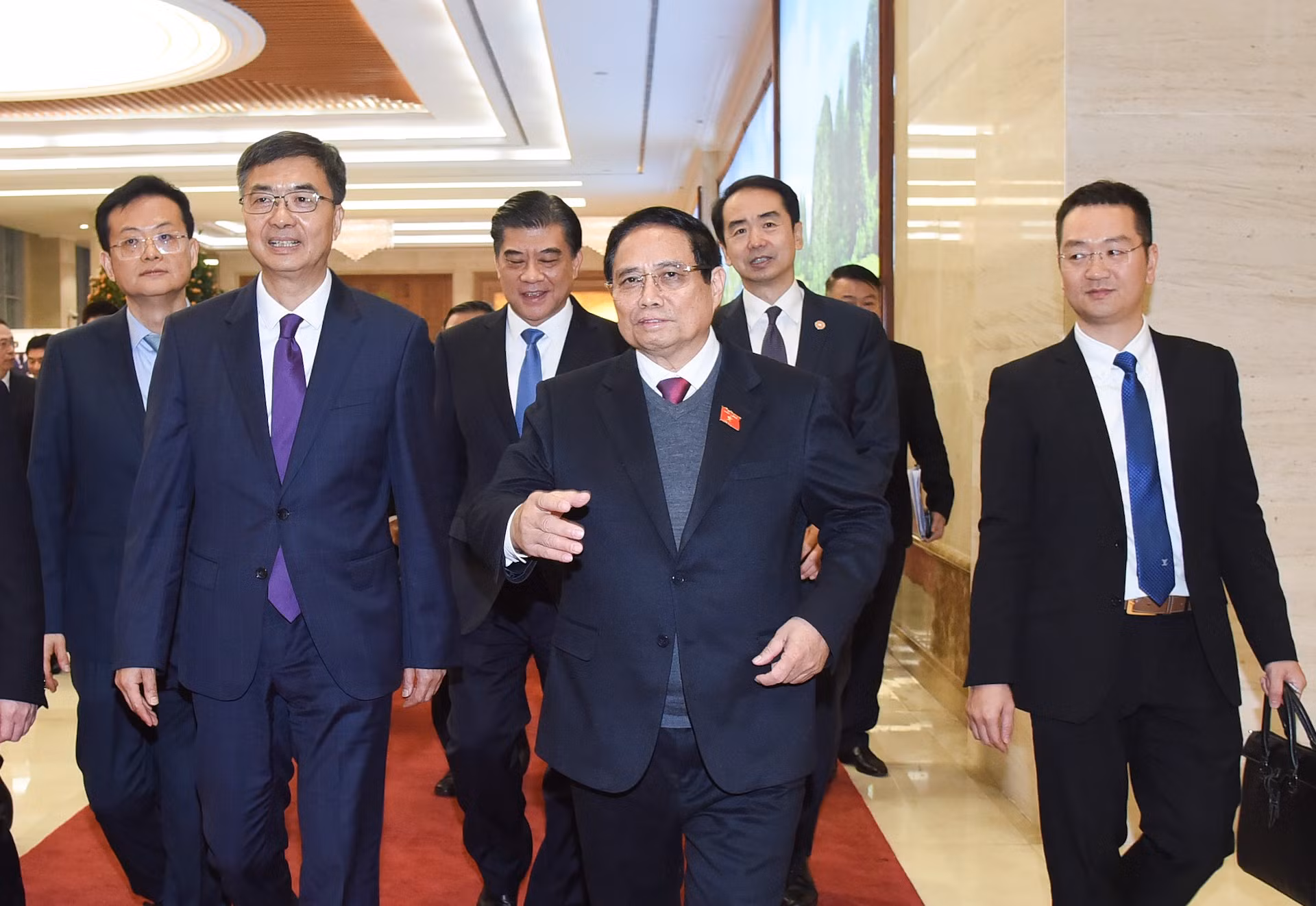 [Foto] Primer ministro de Vietnam recibe al secretario del Comité partidista en Guangxi ảnh 7
