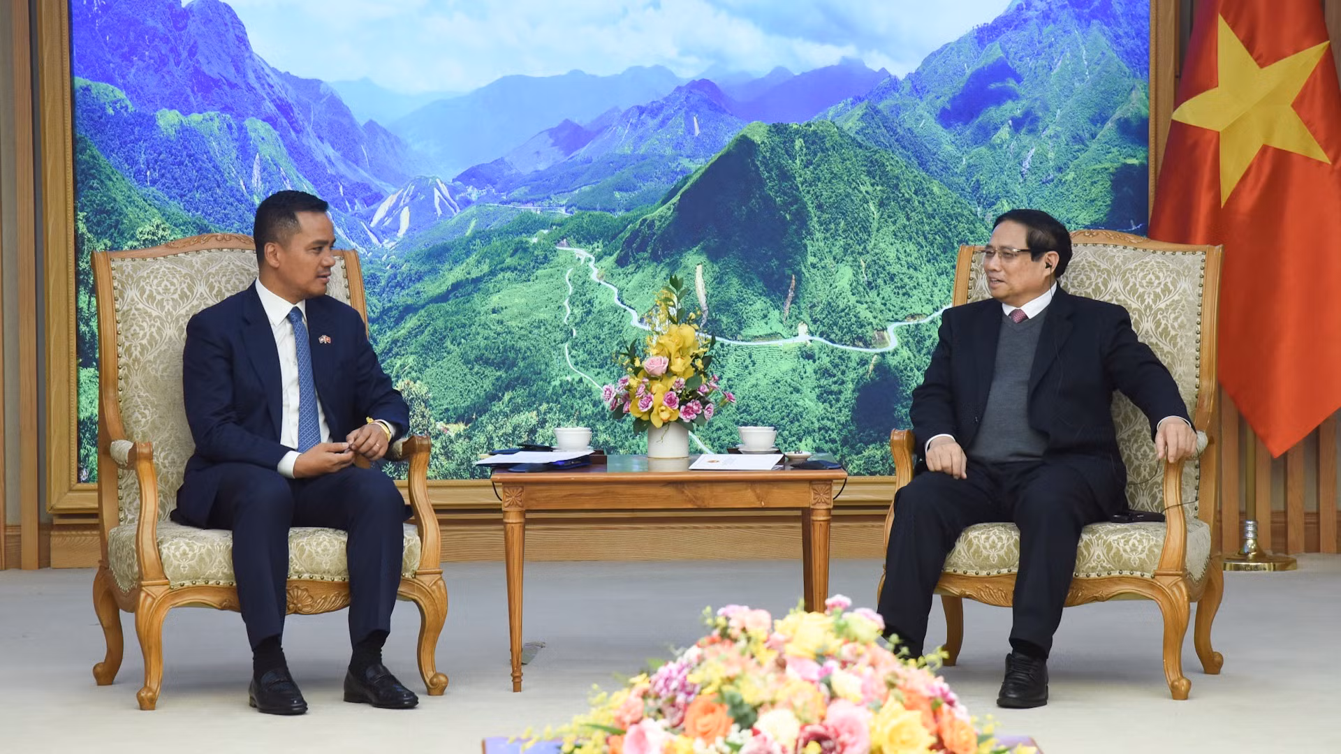 [Foto] Premier vietnamita recibe al ministro de Interior de Camboya