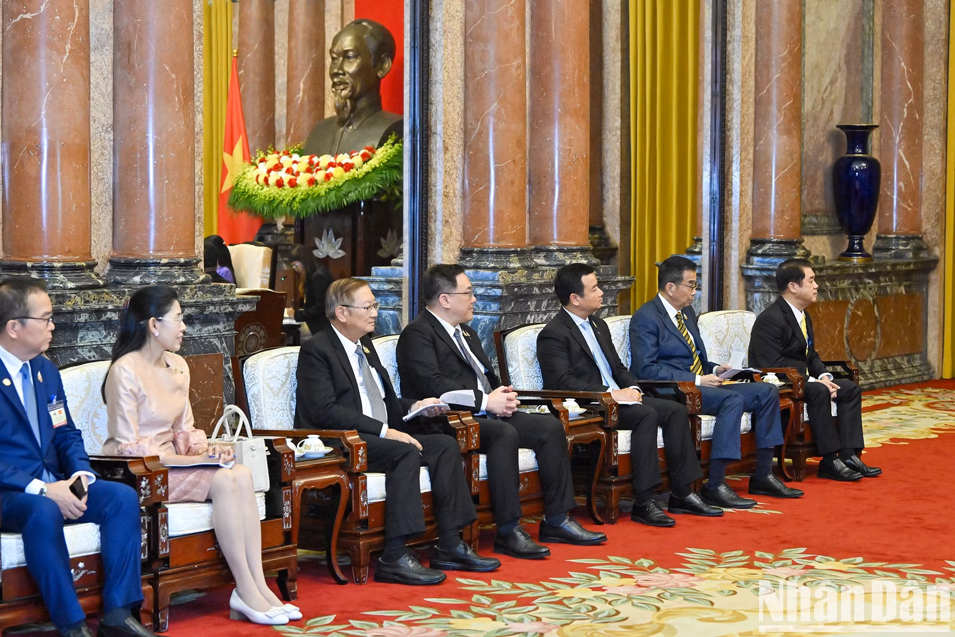 La delegación de Tailandia en el evento. La delegación de Tailandia en el evento.