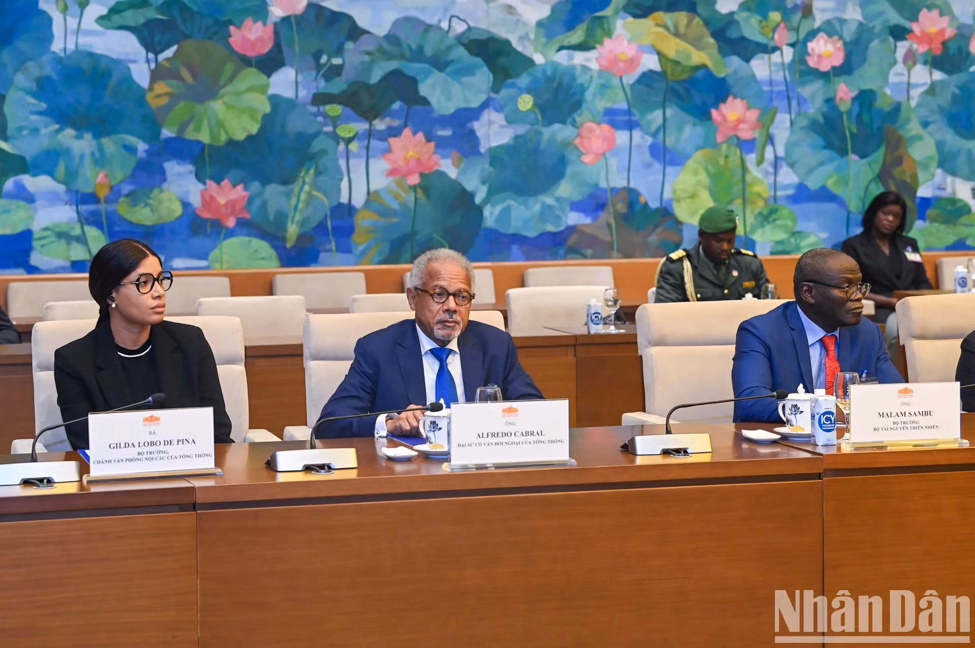 La delegación de Guinea-Bissau.