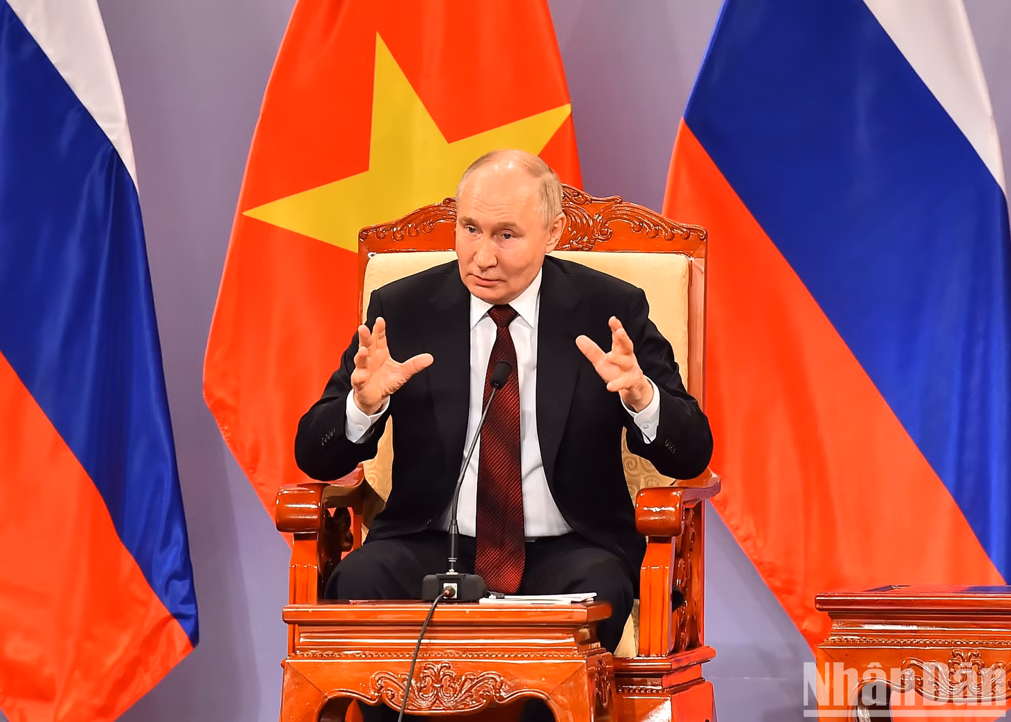 Putin responde a las preguntas.