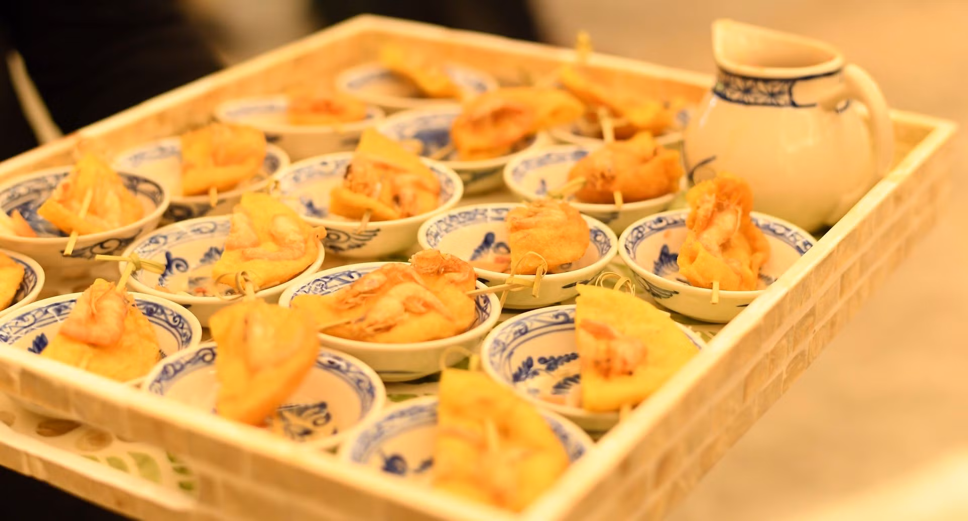 Frituras de gambas.