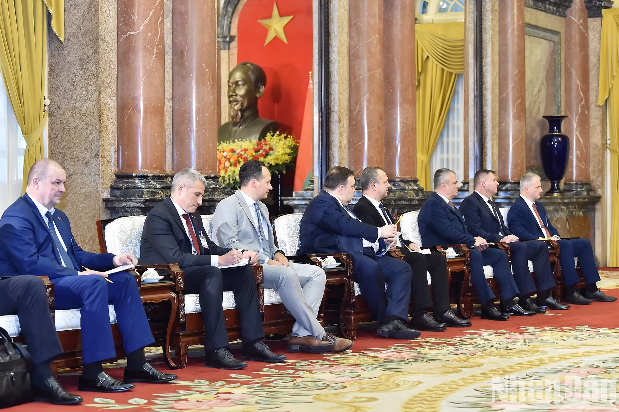 Los delegados bielorrusos. Los delegados bielorrusos.