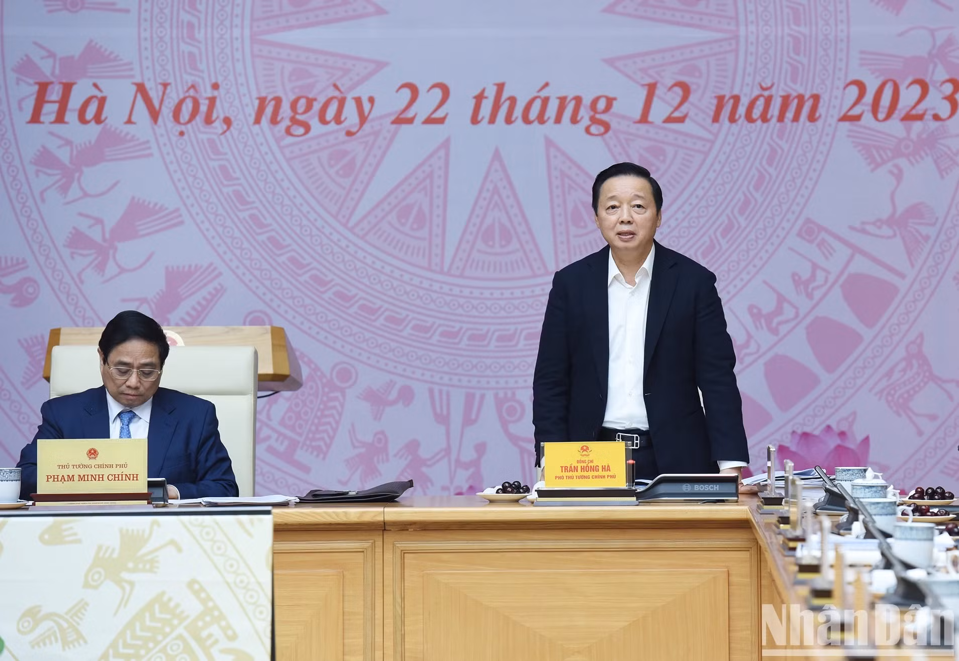 El viceprimer ministro Tran Hong Ha en el evento.