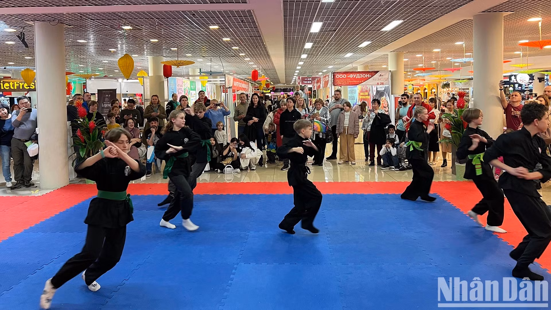 Espectáculo de artes marciales de Vietnam.