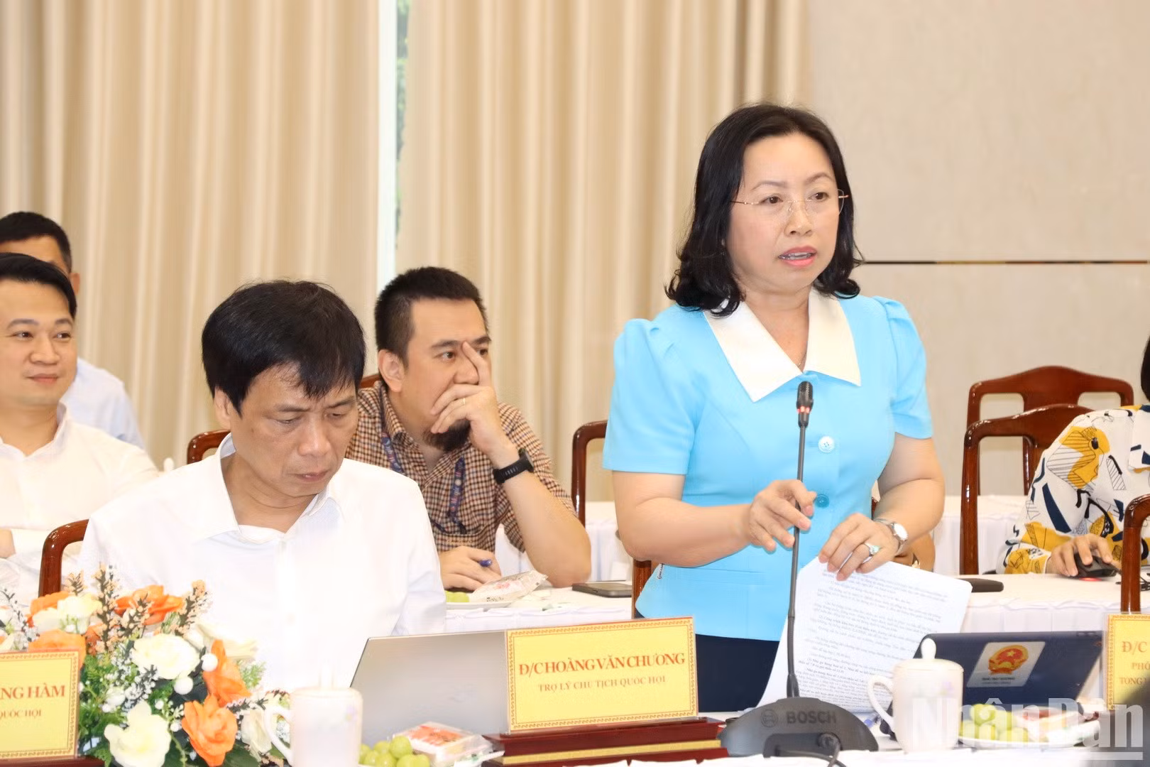 Una ejecutiva de la Confederación General del Trabajo de Vietnam aporta opiniones.
