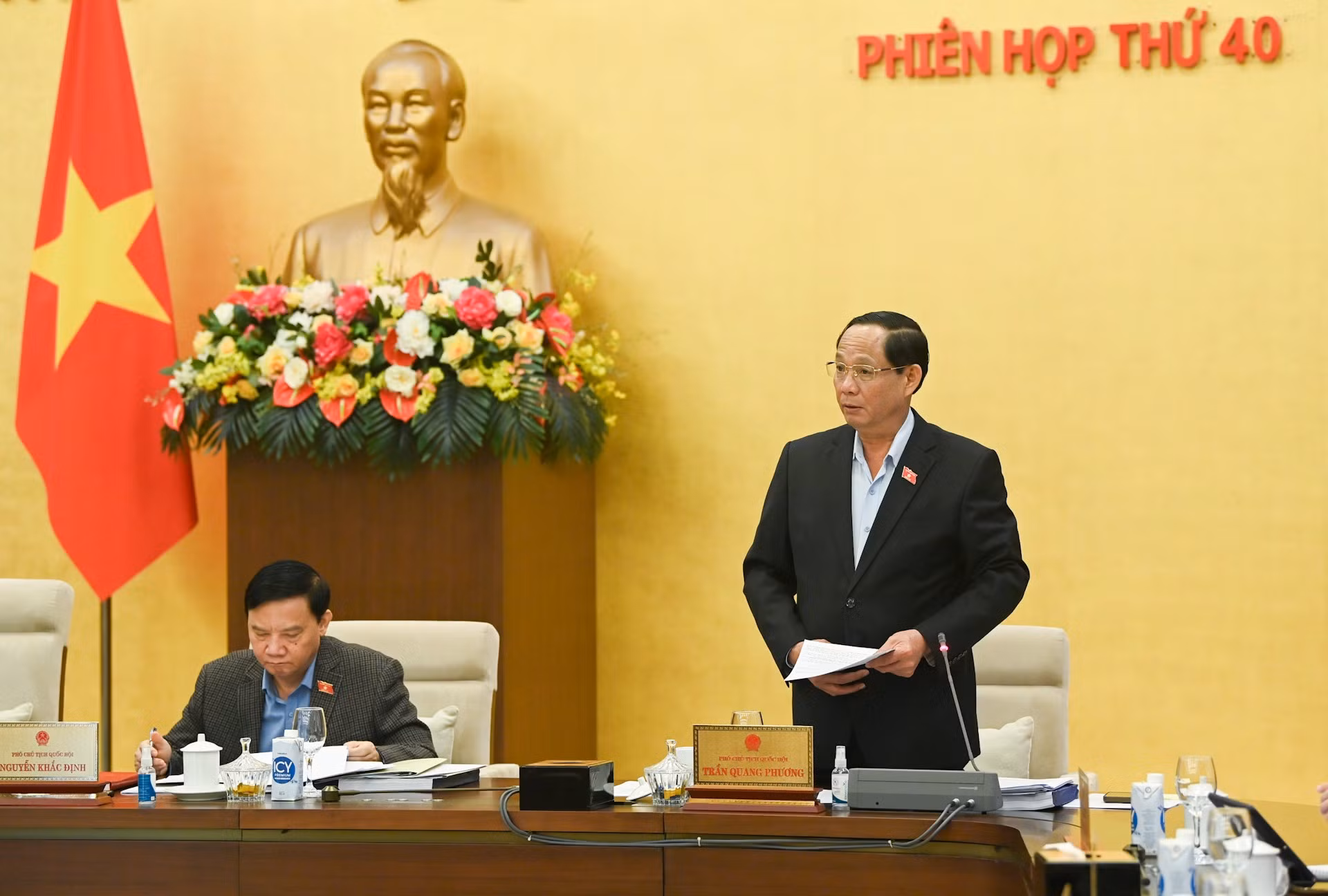 El vicepresidente de la Asamblea Nacional Tran Quang Phuong.