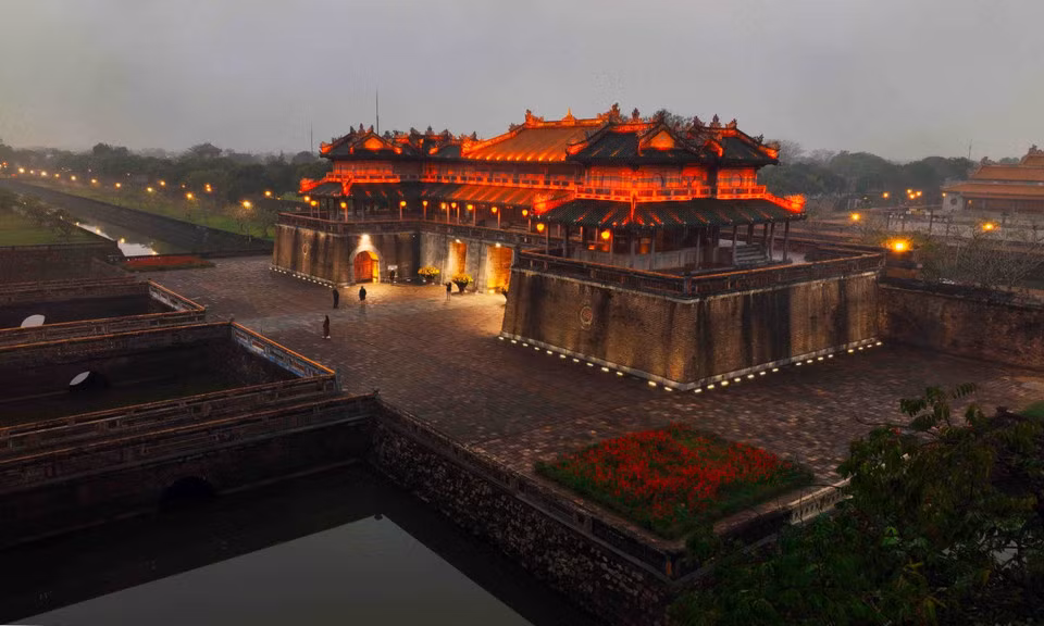 La Puerta de Ngo Mon representa la Ciudadela Imperial de Hue.