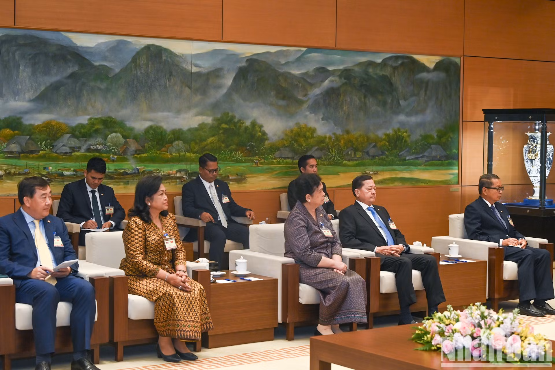 Delegados de Camboya.