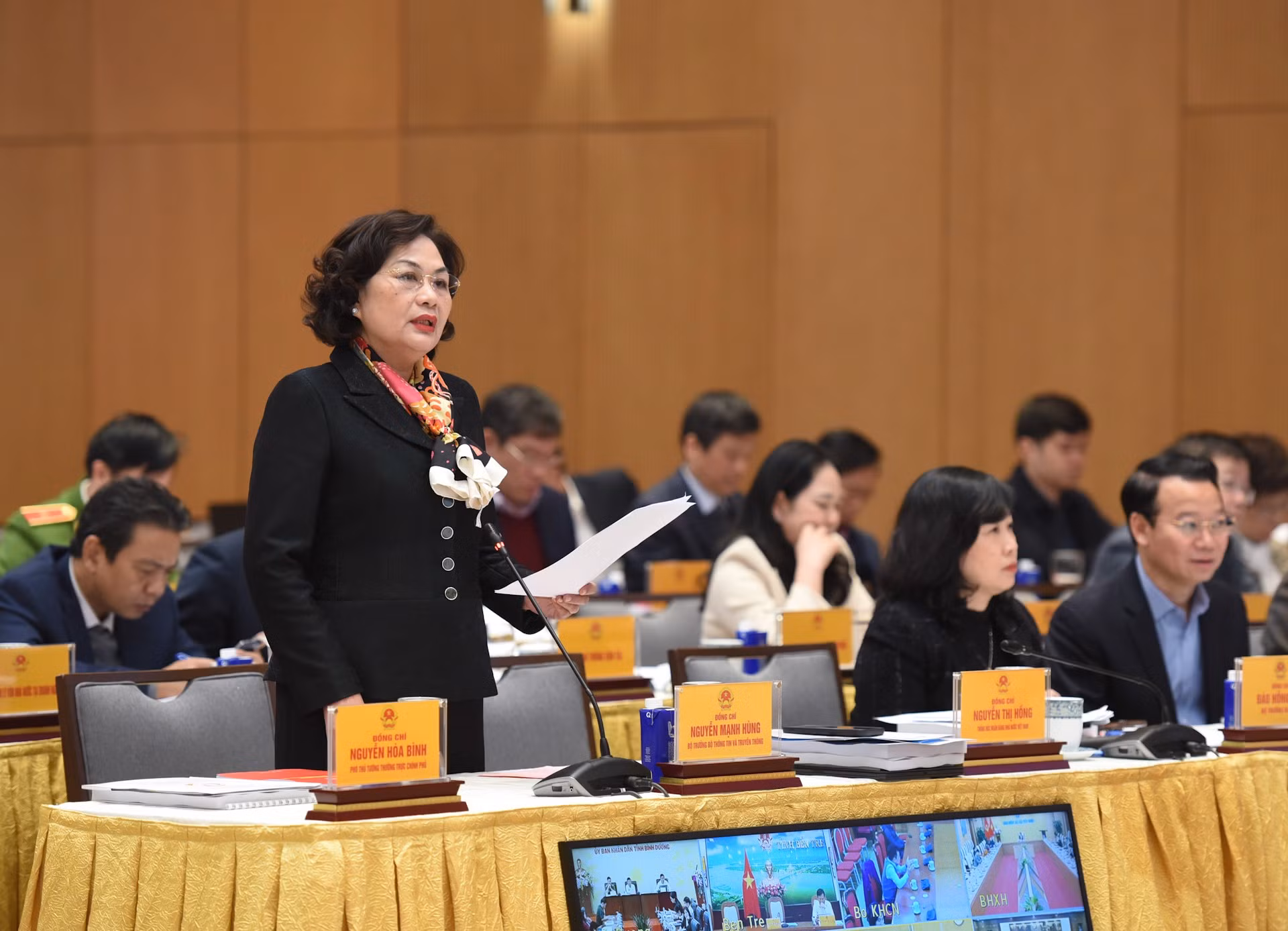 La gobernadora del Banco Estatal de Vietnam, Nguyen Thi Hong.