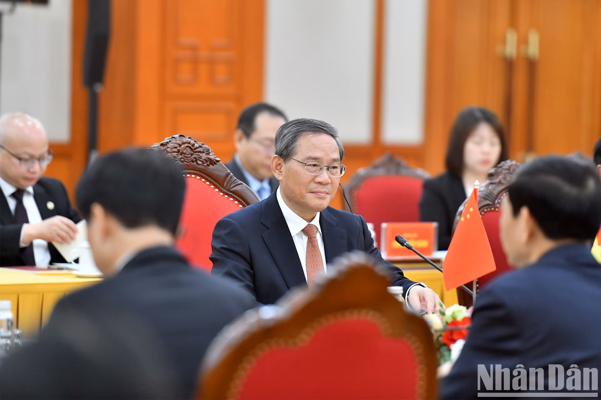 El primer ministro chino, Li Qiang, en la cita.