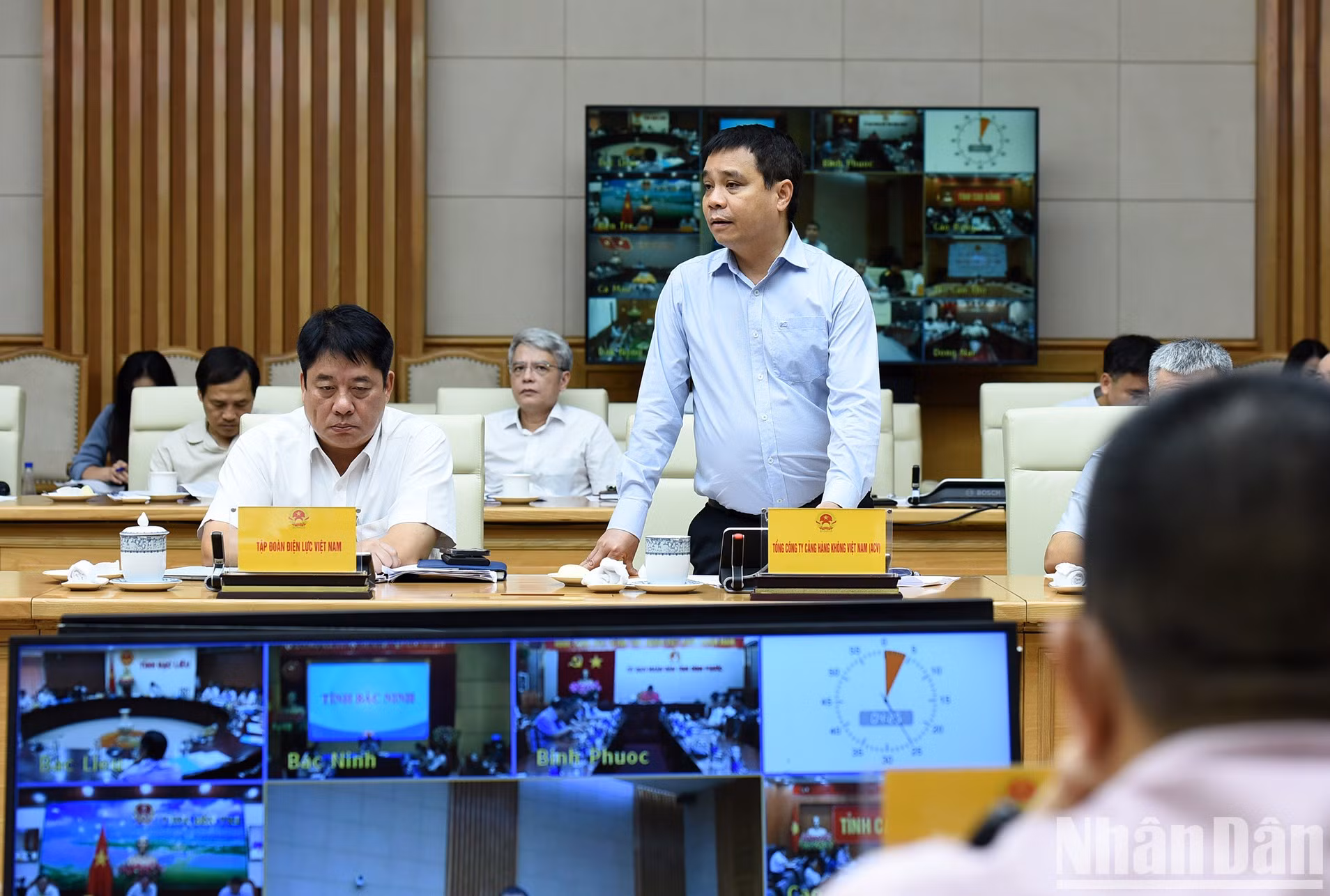 Un delegado de la Corporación de Aeropuertos de Vietnam.