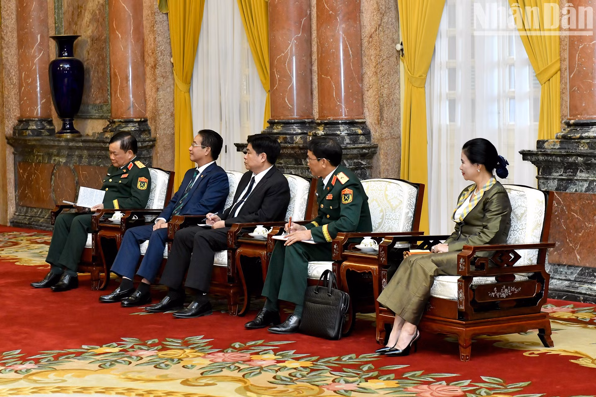Delegados de Vietnam a la cita.