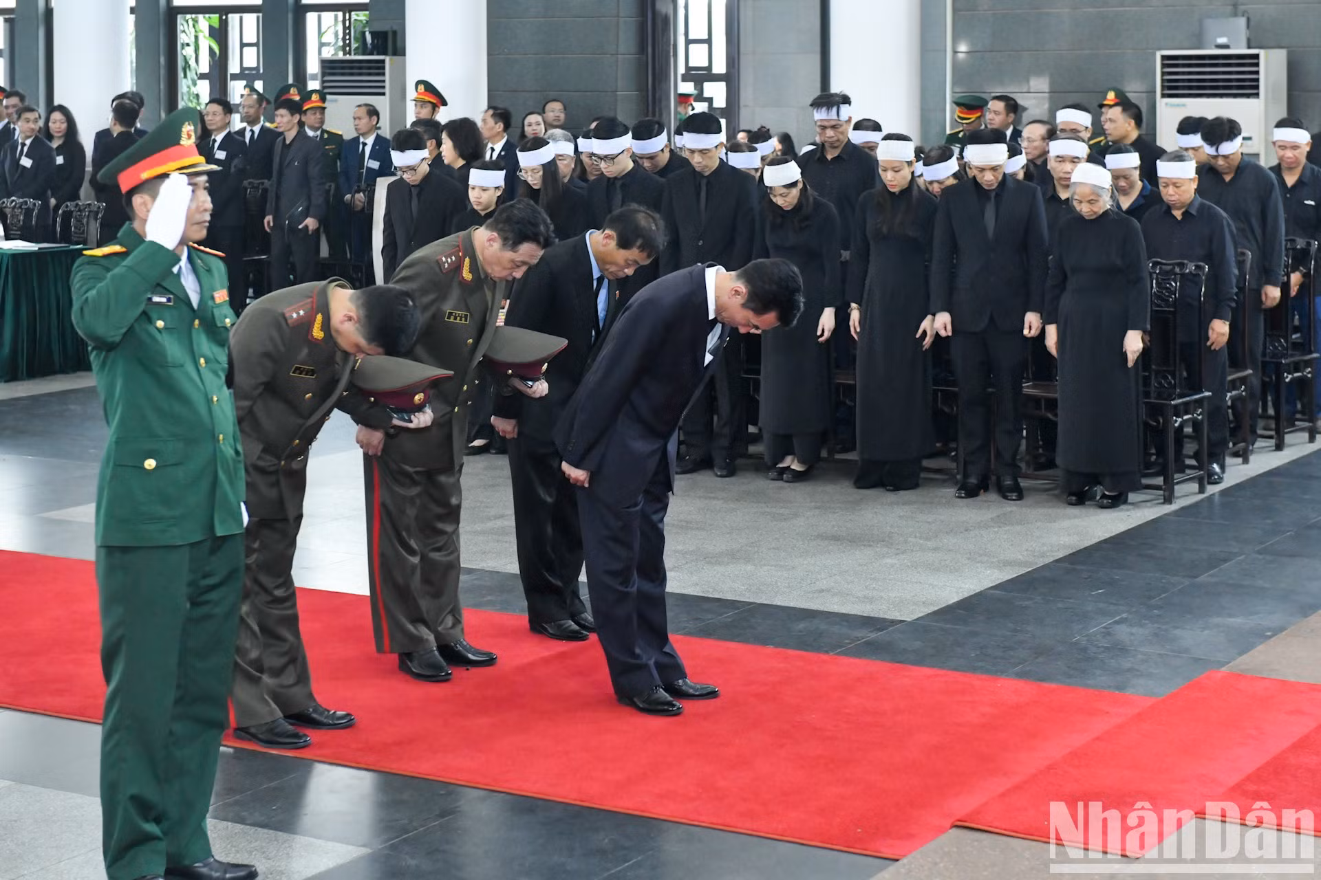 La delegación de Corea del Norte.
