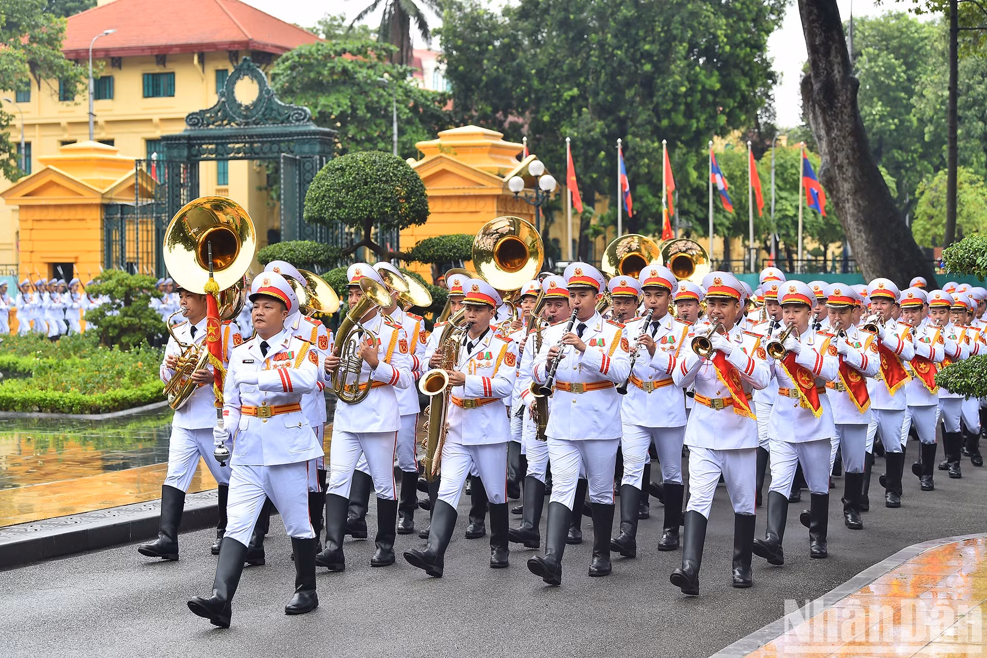 La banda militar del Ejército Popular de Vietnam.